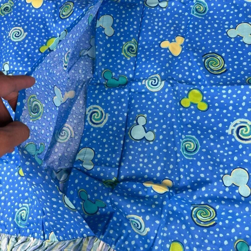 The Disney Catalog Mickey Mouse Mediterranean Bedding Standard Sham Blue Green N